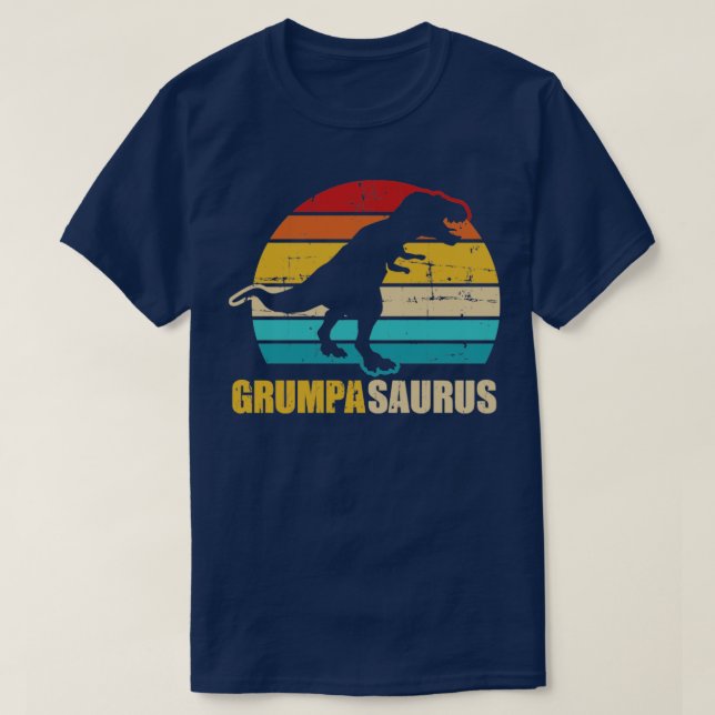 Camiseta Grumpasaurus vintage retro abuelo (Diseño del anverso)