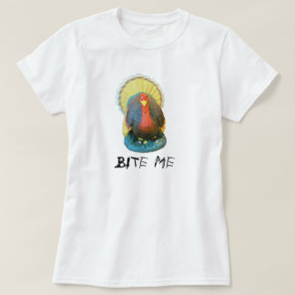Camiseta Grumpy Acción de Gracias Turquía me dice mordida