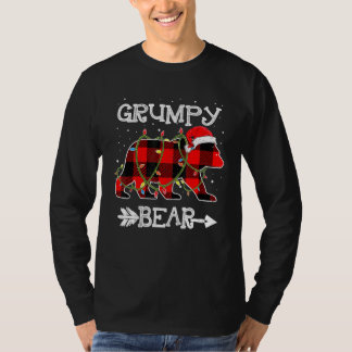 Camiseta Grumpy Bear  Red Buffalo Plaid Mom Bear Pajama