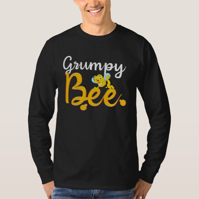 Camiseta Grumpy Bee Matching Family First Bee Day Outfits (Anverso)