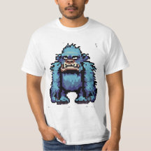 Grumpy Blue Sasquatch Variante 2 T-Shirt