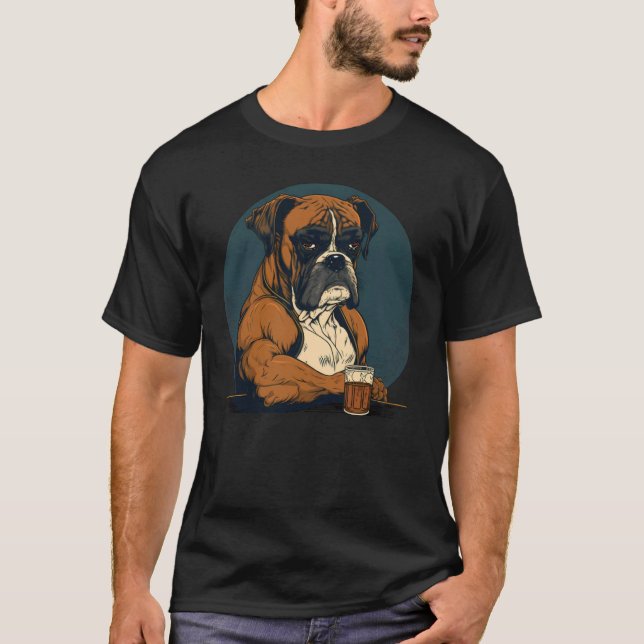 Camiseta Grumpy Boxer Bebe Whisky (Anverso)