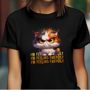 Camiseta Grumpy Calico Cat y graciosa cita