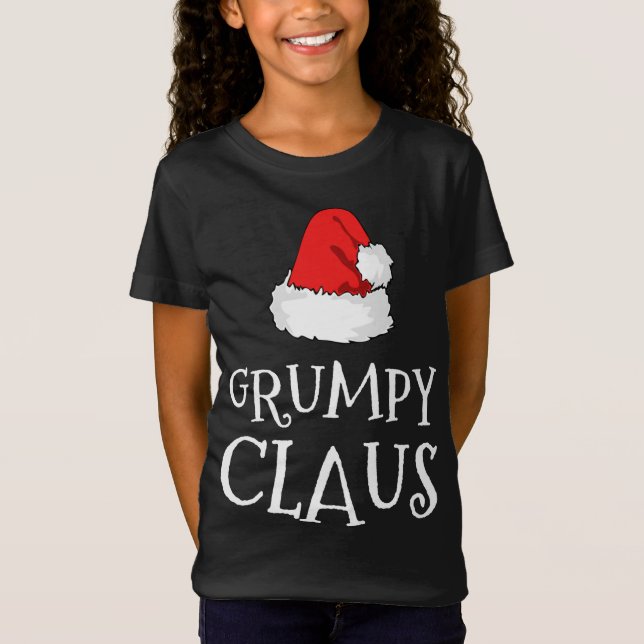 Camiseta Grumpy Claus Navidades Gorra Grupo Familiar Pareja (Anverso)