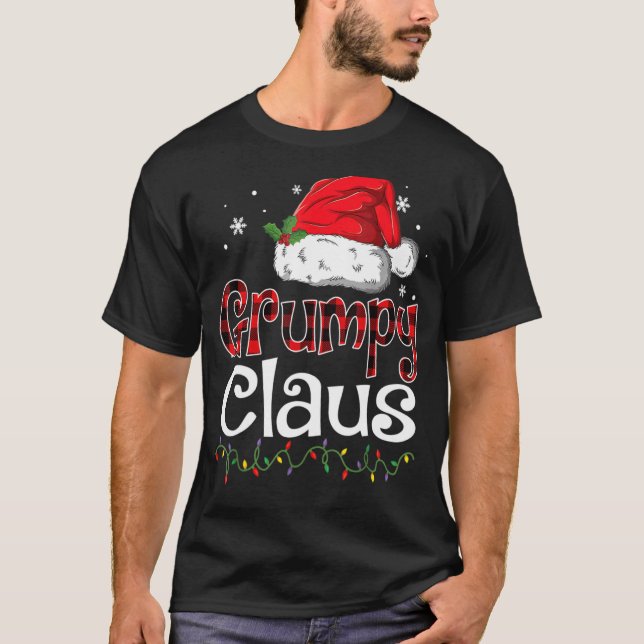 Camiseta Grumpy Claus Santa Funny Navidades Pajama Mateo (Anverso)