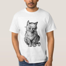 Grumpy Cute gato animal T-Shirt