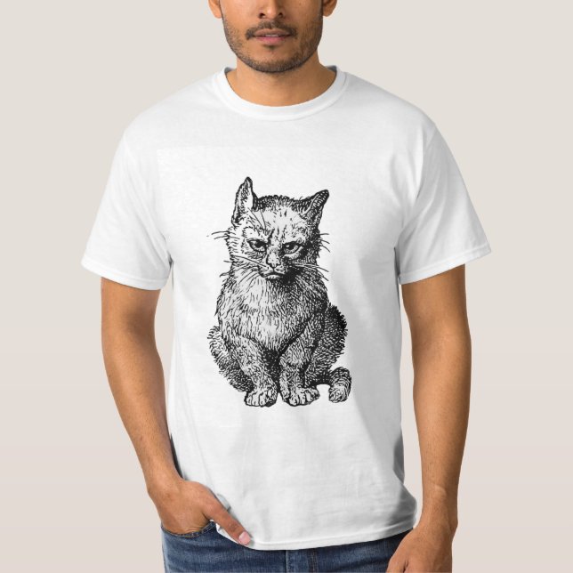 Camiseta Grumpy Cute gato animal T-Shirt (Anverso)