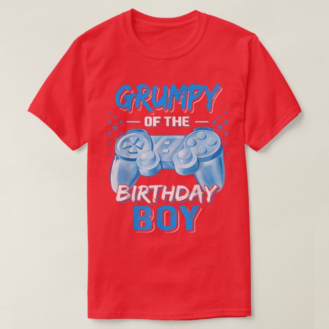 Camiseta Grumpy de la Bir de Videojuegos de Cumpleaños (Diseño del anverso)