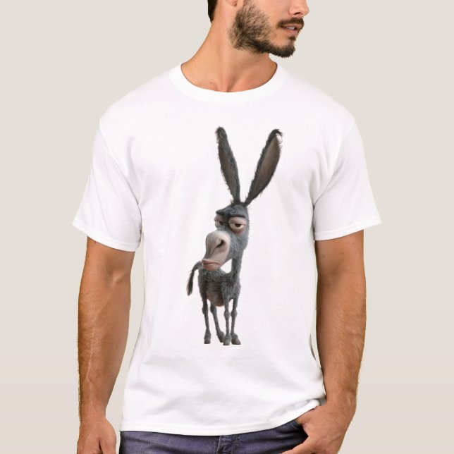 Camiseta Grumpy Donkey – Funny Moody Animal Character (Anverso)