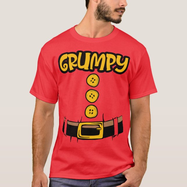 Camiseta grumpy dwarf halloween costume matching shirt vint (Anverso)