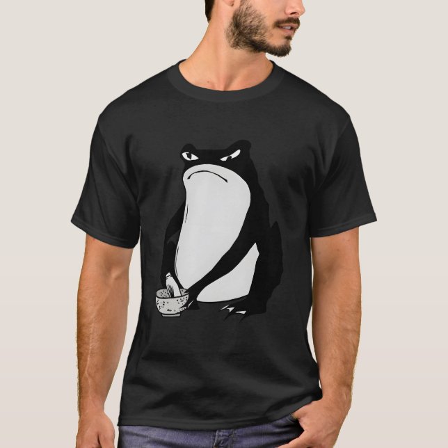 Camiseta Grumpy Frog Drawing Japanese By Matsumoto Hoji (Anverso)