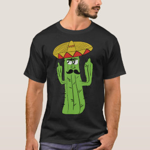 Camiseta Grumpy Funniest Cactus Mexicano Problemático Maker
