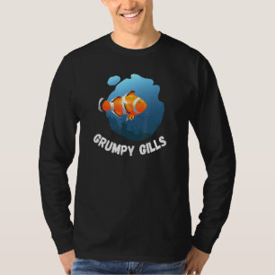 Camiseta Grumpy Gills Clown Fish Aquarium Fins Fishbowl Swi