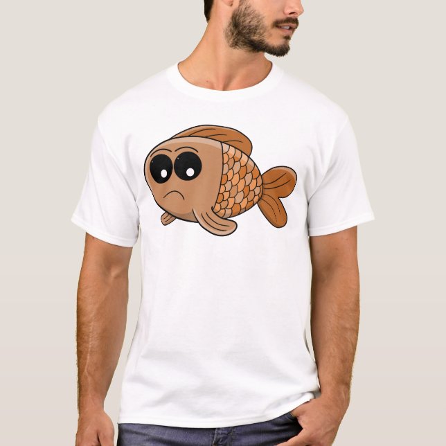 Camiseta Grumpy Goldfish Cartoon (Anverso)