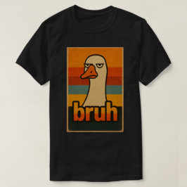 Camiseta Grumpy Goose “bruh” Meme – Funny Retro Animal