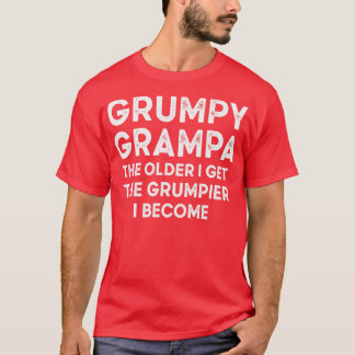 Camiseta Grumpy Grampa Vintage Typography Old Perder Retro
