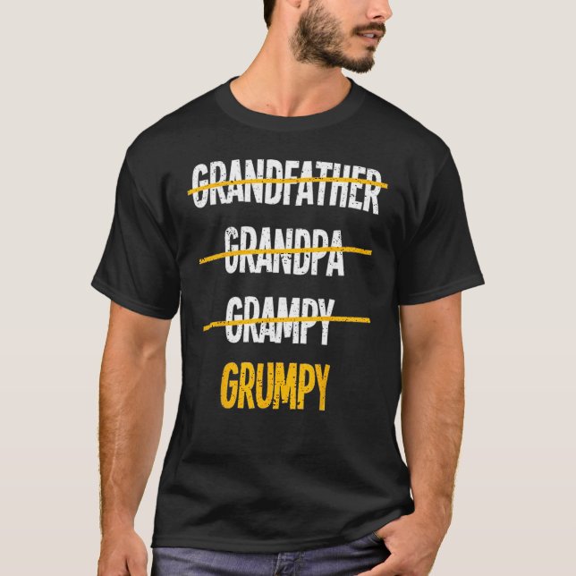 Camiseta Grumpy Grandfather Family Father Day 1 (Anverso)