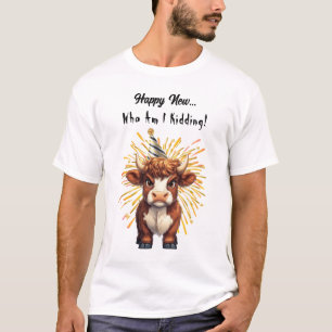 Camiseta Grumpy Highland New Year Cow