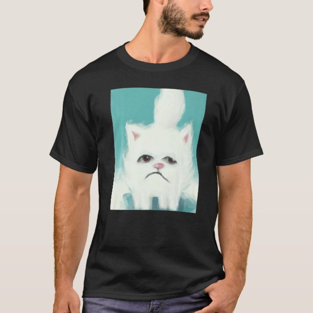Camiseta Grumpy kitten artwork angry cat (Anverso)