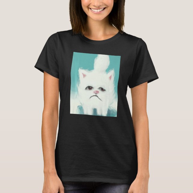 Camiseta Grumpy kitten artwork angry cat (Anverso)