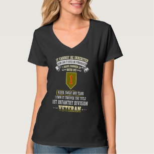 Camiseta Grumpy Old First Infantry Division Veteran Day Mil