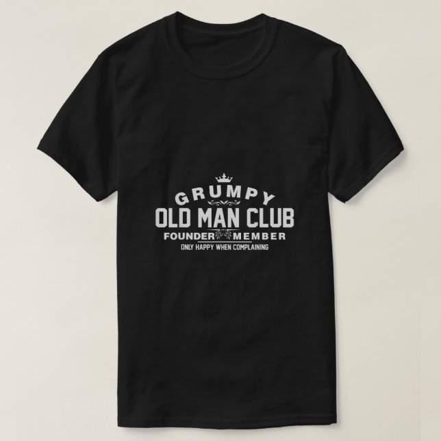 Camiseta Grumpy Old Man Club (Diseño del anverso)