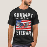 Camiseta Grumpy Old Veteran Patriotic Military Veteran Gran<br><div class="desc">Grumpy Old Veteran Patriotic Military Veteran Grandpa Dad  .</div>