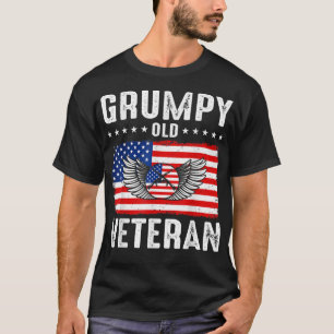 Camiseta Grumpy Old Veteran Patriotic Military Veteran Gran