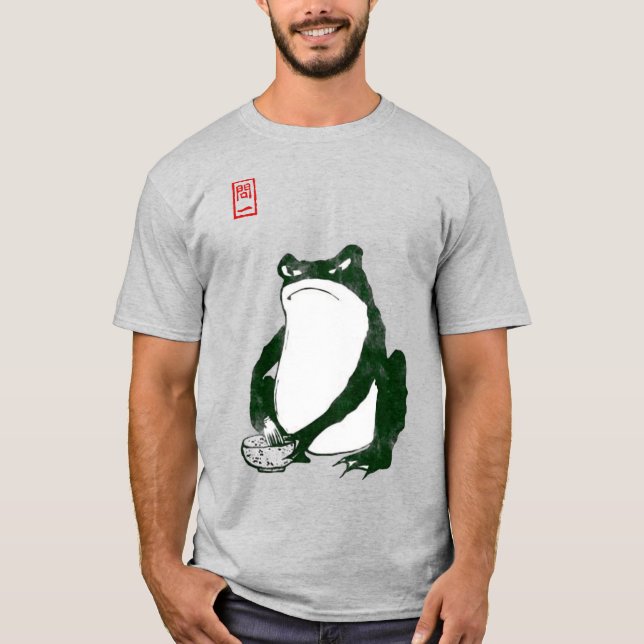 Camiseta Grumpy Tapo De Rana Japonesa Del Siglo XIX (Anverso)