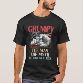 Camiseta Grumpy The Man The Myth The Bad Influence American