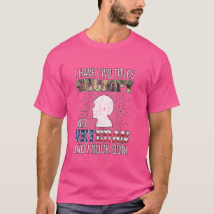 Camiseta Grumpy Veterana Bandera Estadounidense Fun Soldado