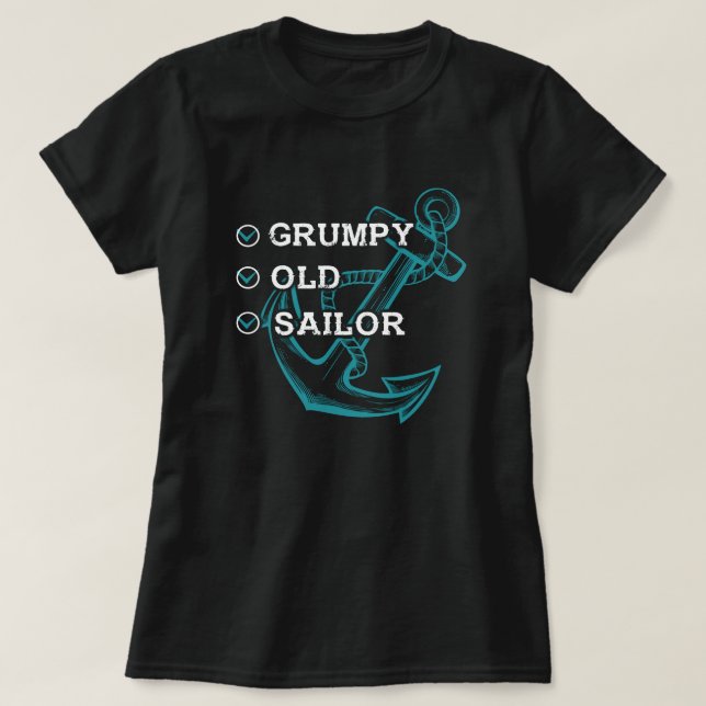 Camiseta Grumpy Viejo Marinero (Diseño del anverso)