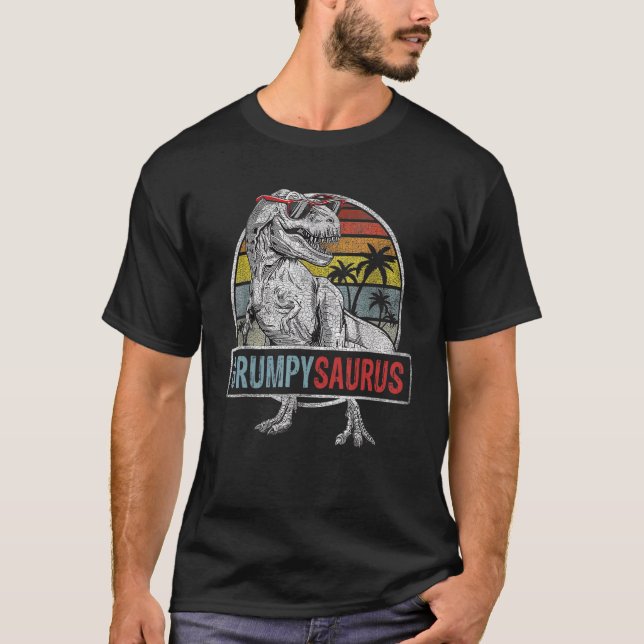 Camiseta Grumpysaurus Rex Dinosaur Grumpy Saurus Familia (Anverso)
