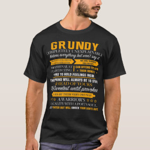 Camiseta GRUNDY completamente inexplicable