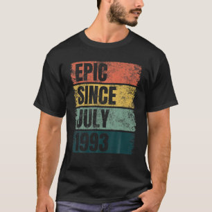 Camiseta Grunge 28 Aniversario De La Idea De Julio 28 Años 