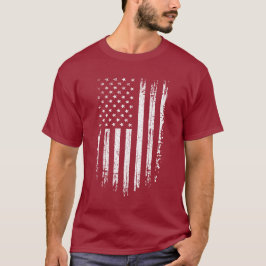 Camiseta Grunge American Flag 