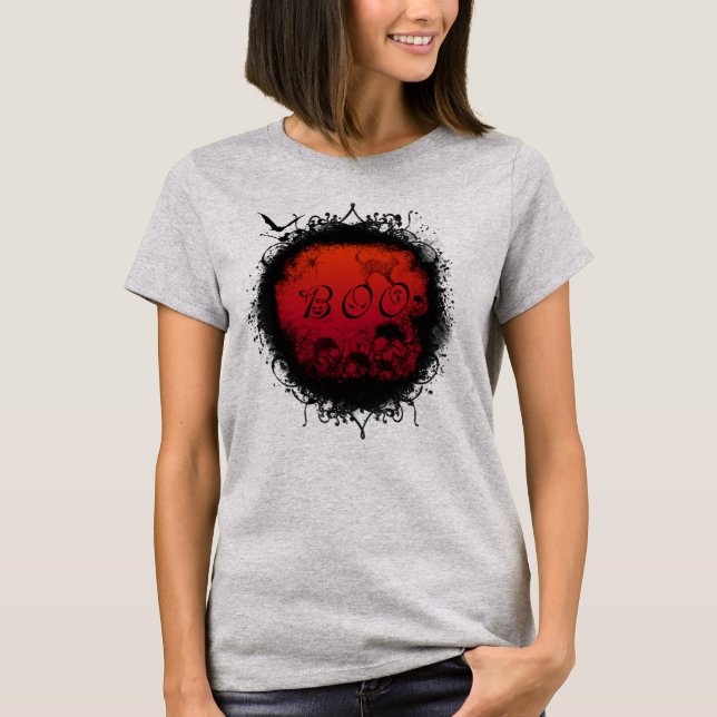 Camiseta Grunge Boo Halloween (Anverso)