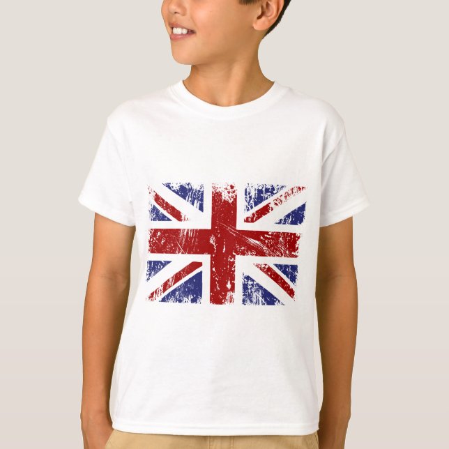 Camiseta Grunge británico del punk de Union Jack de la (Anverso)