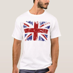 Camiseta Grunge británico del punk de Union Jack de la