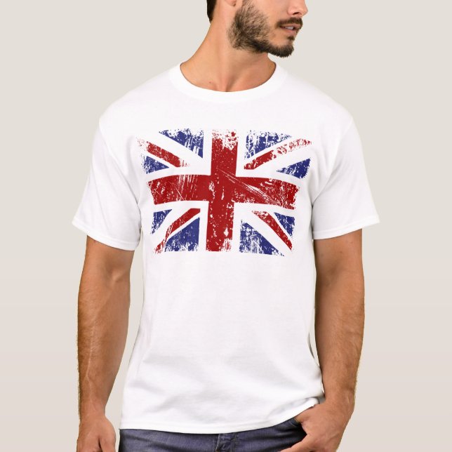 Camiseta Grunge británico del punk de Union Jack de la (Anverso)