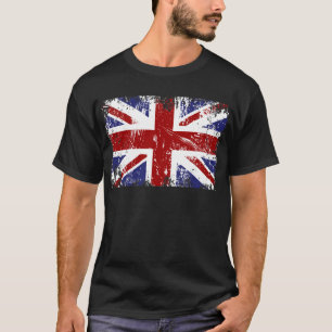 Camiseta Grunge británico del punk de Union Jack de la