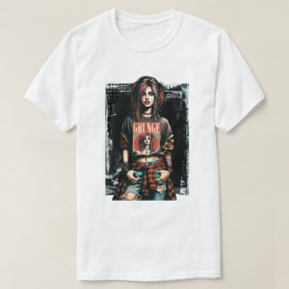 Camiseta Grunge Chica Punk Rock Street Art Cita Graffiti