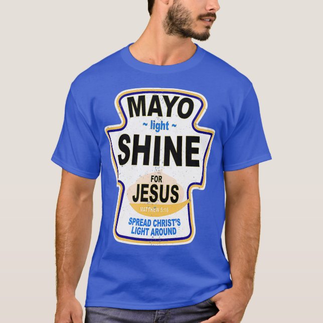 Camiseta Grunge Christian Mayo Light Shine Jesus (Anverso)