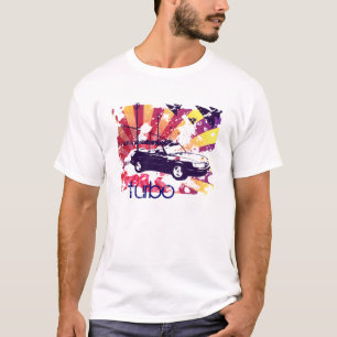 Camiseta grunge convertible de 900 turbo en puesta del sol