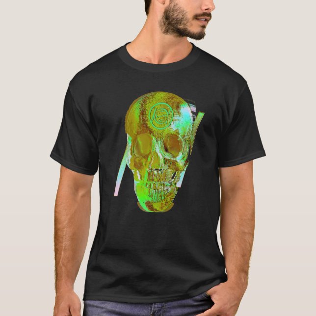 Camiseta Grunge Cráneo de Pantano (Anverso)