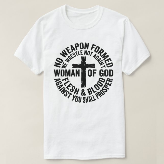 Camiseta Grunge Cruz sin Arma Formada (Diseño del anverso)