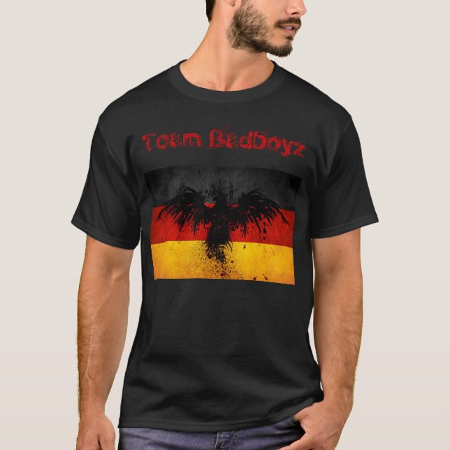 Camiseta Grunge de Badboyz Alemania del equipo (Anverso)