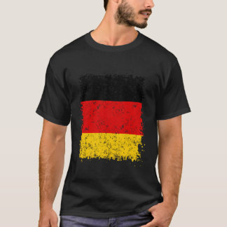 Camiseta Grunge de bandera de Alemania de época