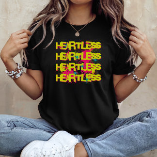 Camiseta Grunge de Graffiti Urbano sin Corazón