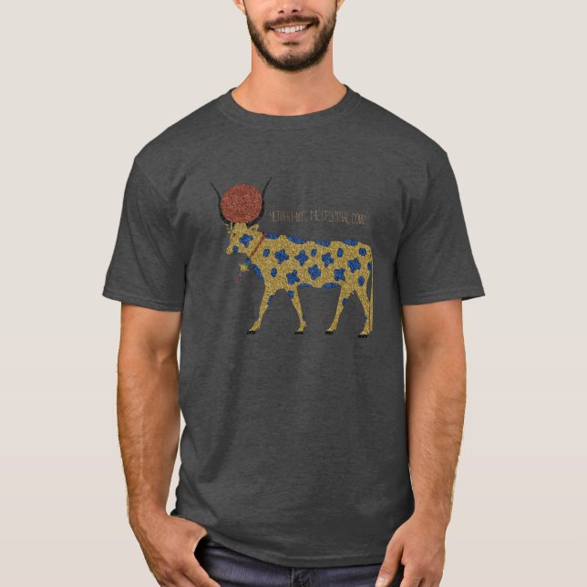 Camiseta Grunge de Kemetic: Hethert-Nuez, la vaca celestial (Anverso)